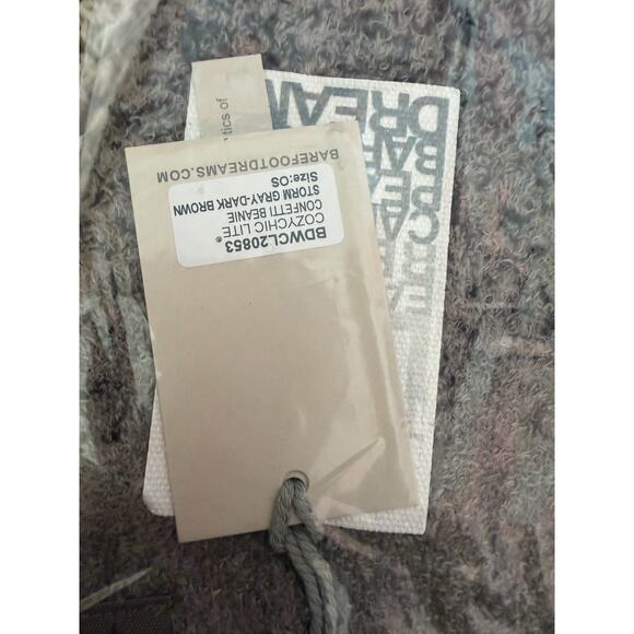 Barefoot Dreams CozyChic Gray Smoke Confetti Beanie NWT One Size Ultra Soft - Picture 3 of 3